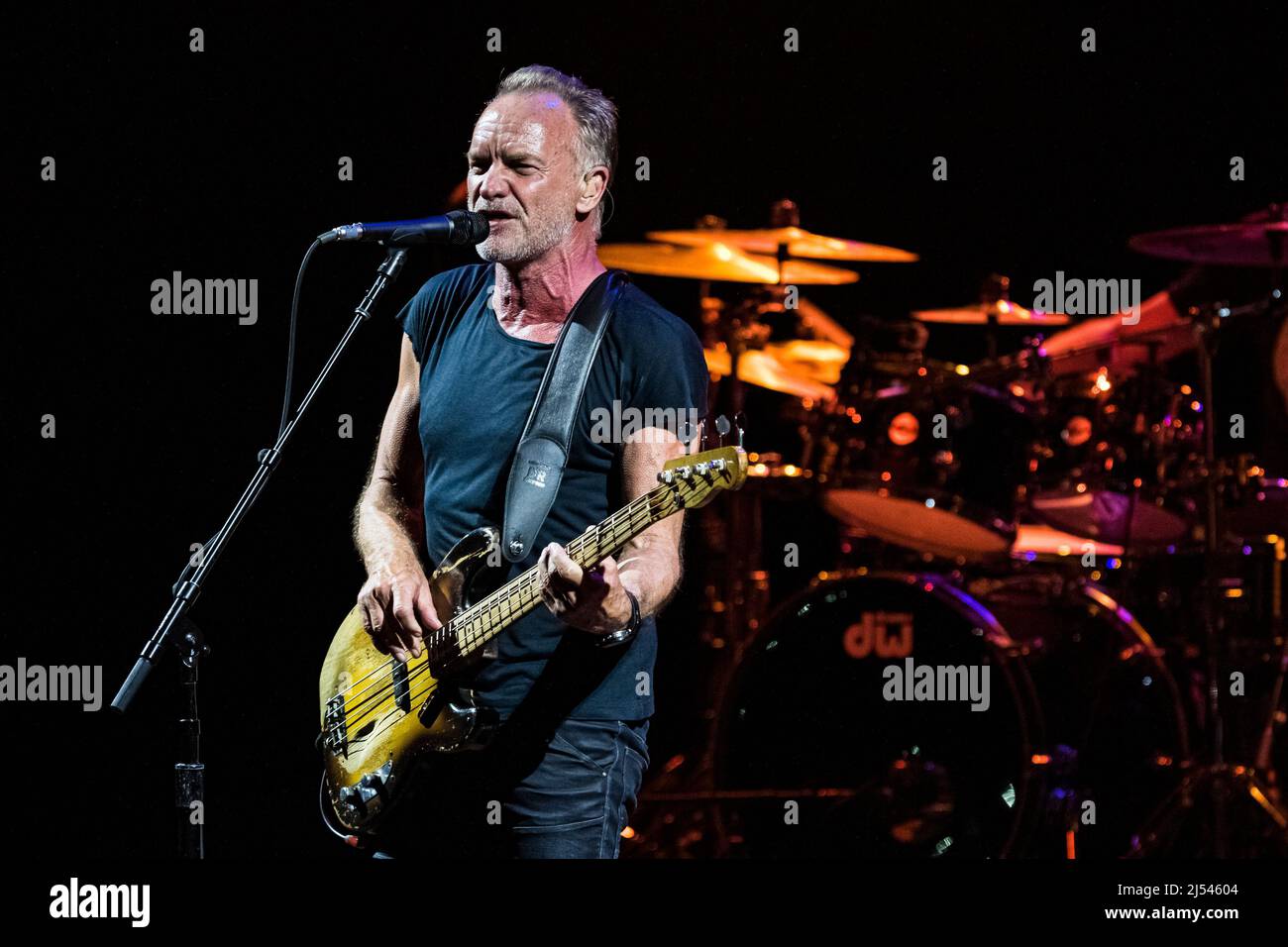 Marbella, España. 23rd de julio de 2019. El cantante inglés Sting y su banda, durante el concierto en el Starlite Festival. Crédito: ABEL F. ROS/Alamy Foto de stock