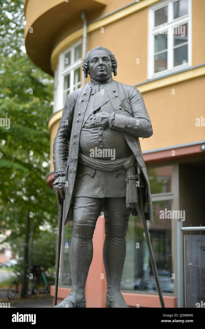 Monumento a Frederick William I, Soldier King, Weydingerstrasse, Mitte, Berlín, Alemania Foto de stock