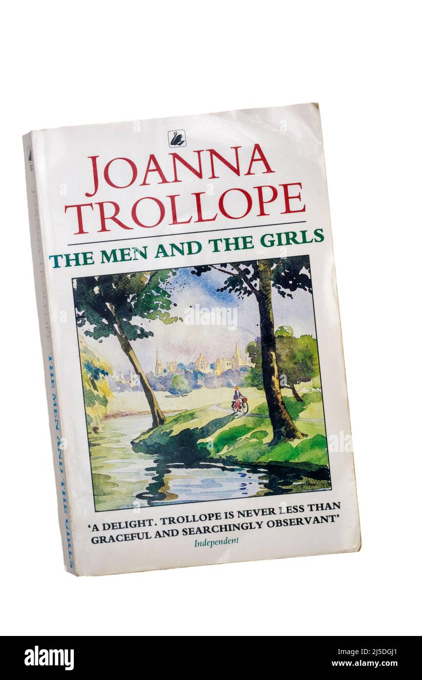 Una copia en papel de The Men and the Girls de Joanna Trollope. Foto de stock