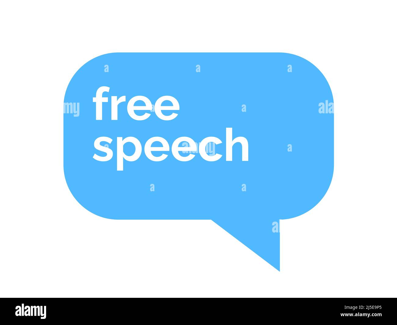 Libertad de expresión y libertad de expresión - posibilidad de hablar, hablar, comunicar, discutir libremente. Discusión abierta, comunicación. Texto y símbolo de CO Foto de stock