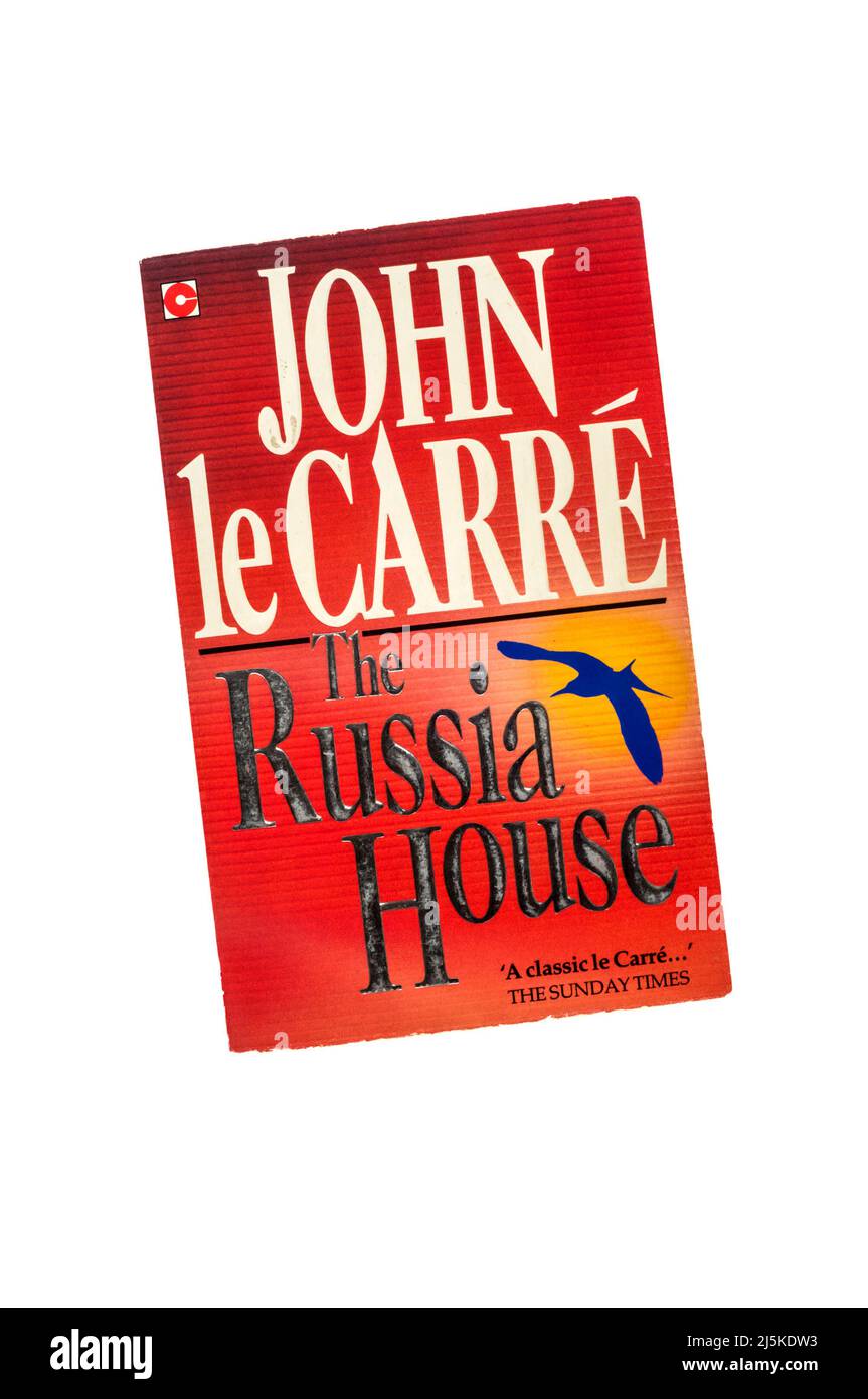 Copia en papel de la Casa de Rusia por John Le Carré (David Cornwell). Publicado por primera vez en 1989. Foto de stock