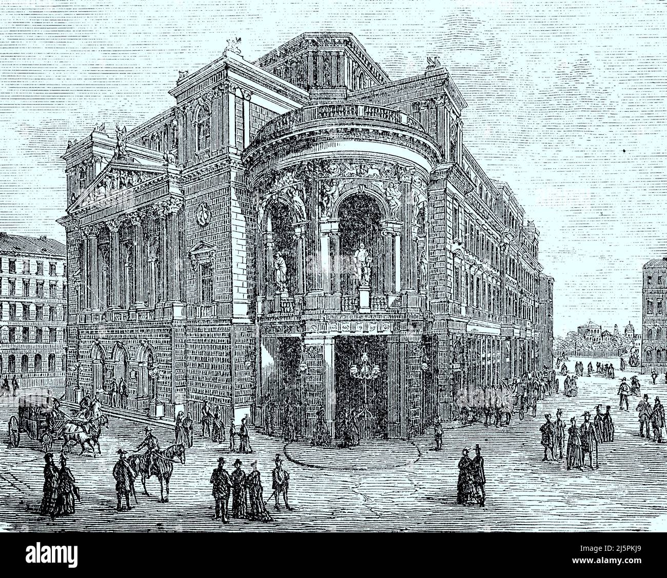 Das Stadttheater in Wien im Jahre 1878, Österreich, Historisch