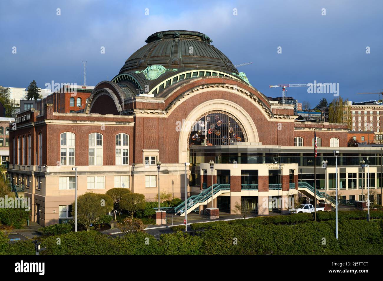 Tacoma, WA, EE.UU. - 23 de abril de 2022; edificio de la Union Station en Tacoma Washington, que alberga el Distrito Oeste del Tribunal de Distrito de los Estados Unidos de Washington Foto de stock