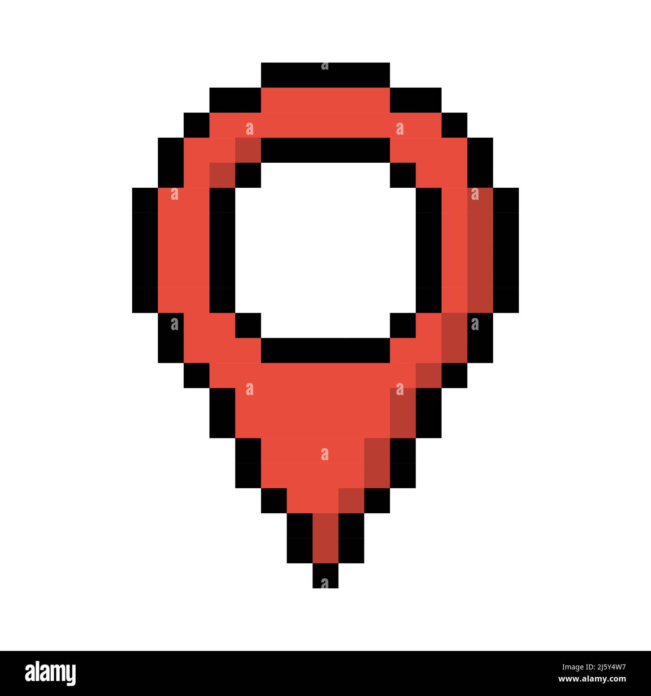 Conjunto de iconos de píxel de pin Diseño sencillo Imagen Vector de stock -  Alamy