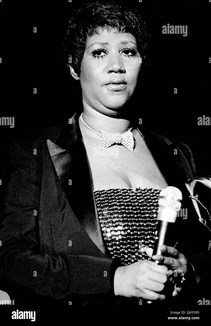 Aretha Franklin en Oro Sólido en 1983 Crédito: Ron Wolfson / MediaPunch Foto de stock
