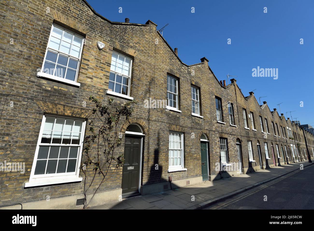 Casas adosadas, Roupell Street, Waterloo, South East London, Reino Unido Foto de stock