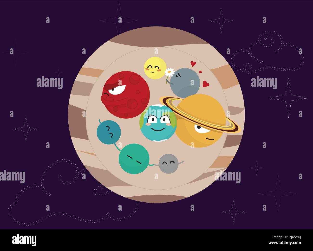 Sistema solar de planetas para niños fotografías e imágenes de alta  resolución - Alamy