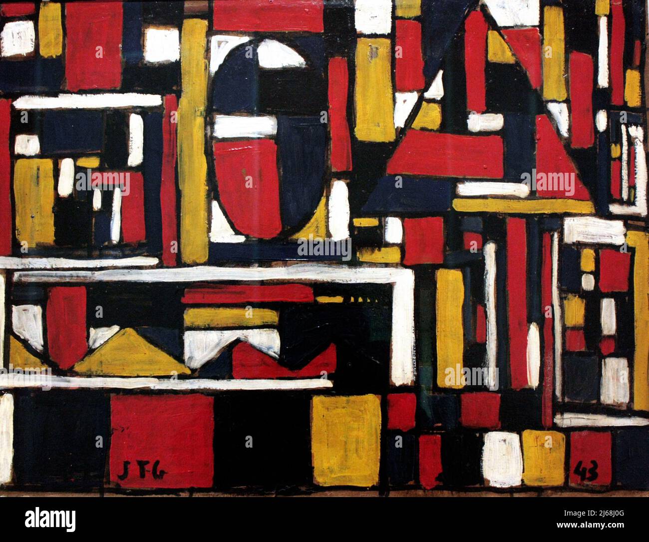 Pintura - Arte de Joaquín Torres-García - Estructura constructiva con formas  geométricas (1943 Fotografía de stock - Alamy