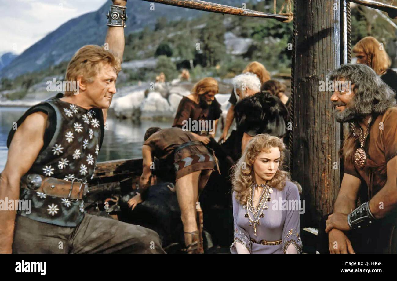 THE VIKINGS 1958 United Artists filme con Kirk Douglas y Leigh y