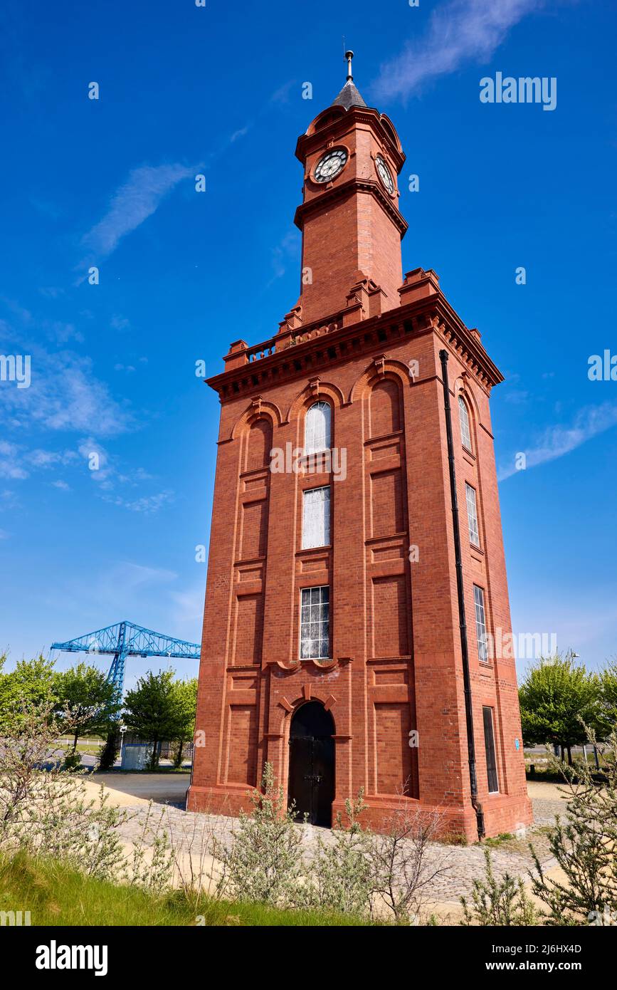 Middlesbrough muelles torre del reloj Foto de stock