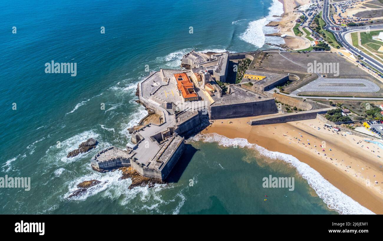 Forte de São Julião da Barra, Algés, Portugal Foto de stock