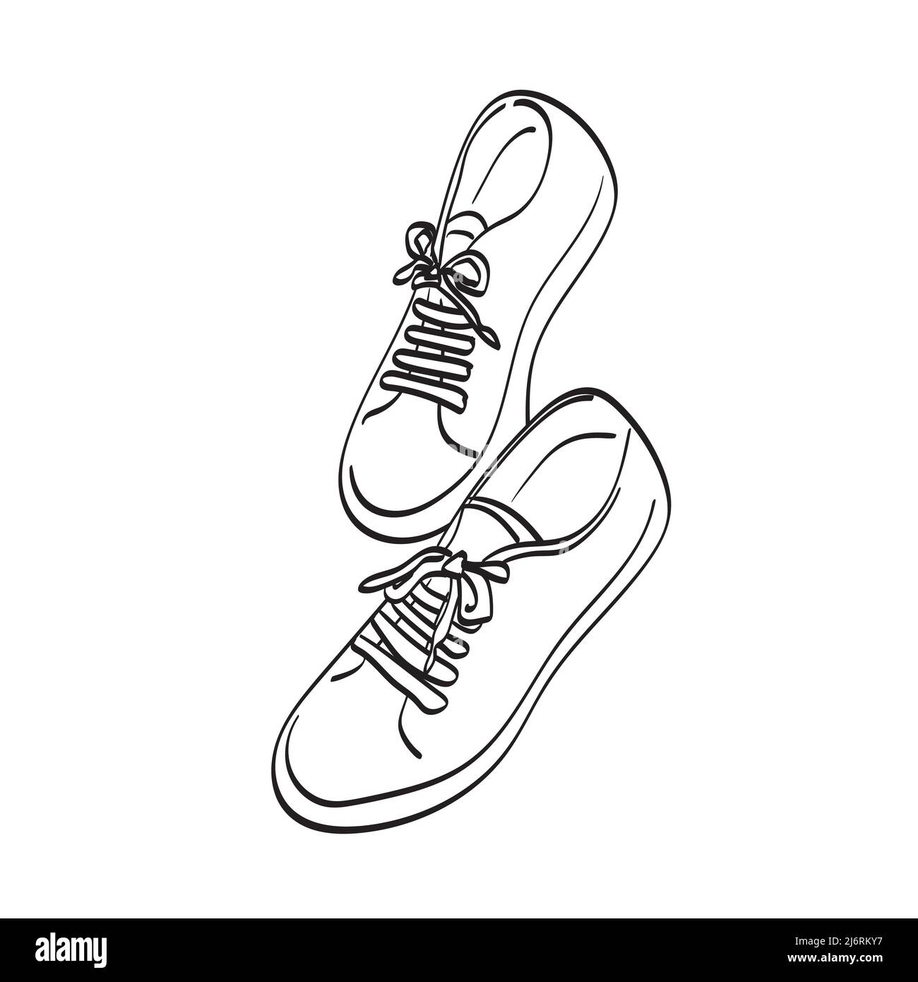 Zapatos de lona Imágenes vectoriales de stock - Alamy