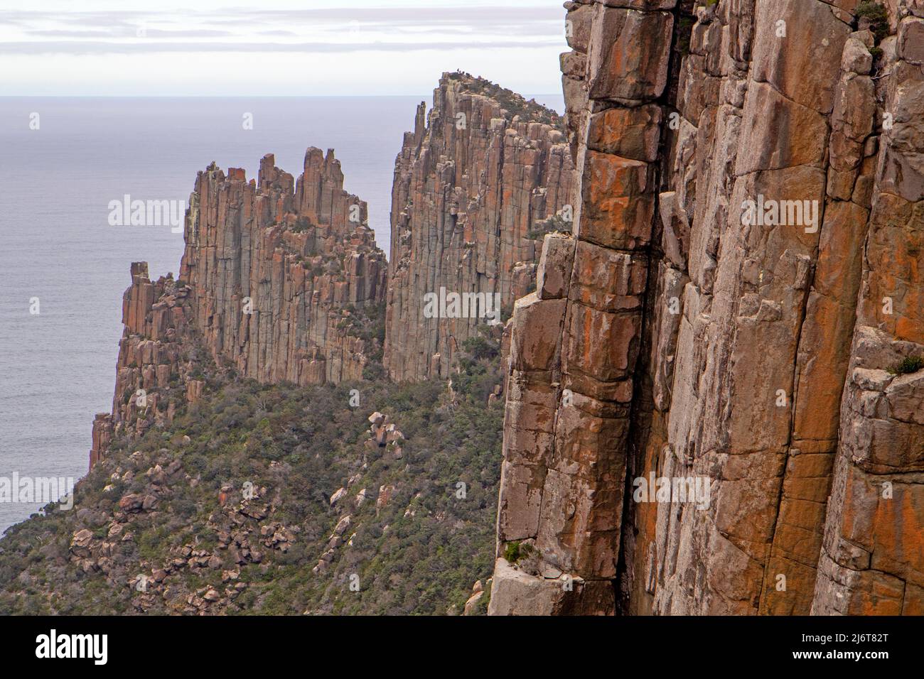 Los acantilados de Pilar del Cabo y la pala Foto de stock