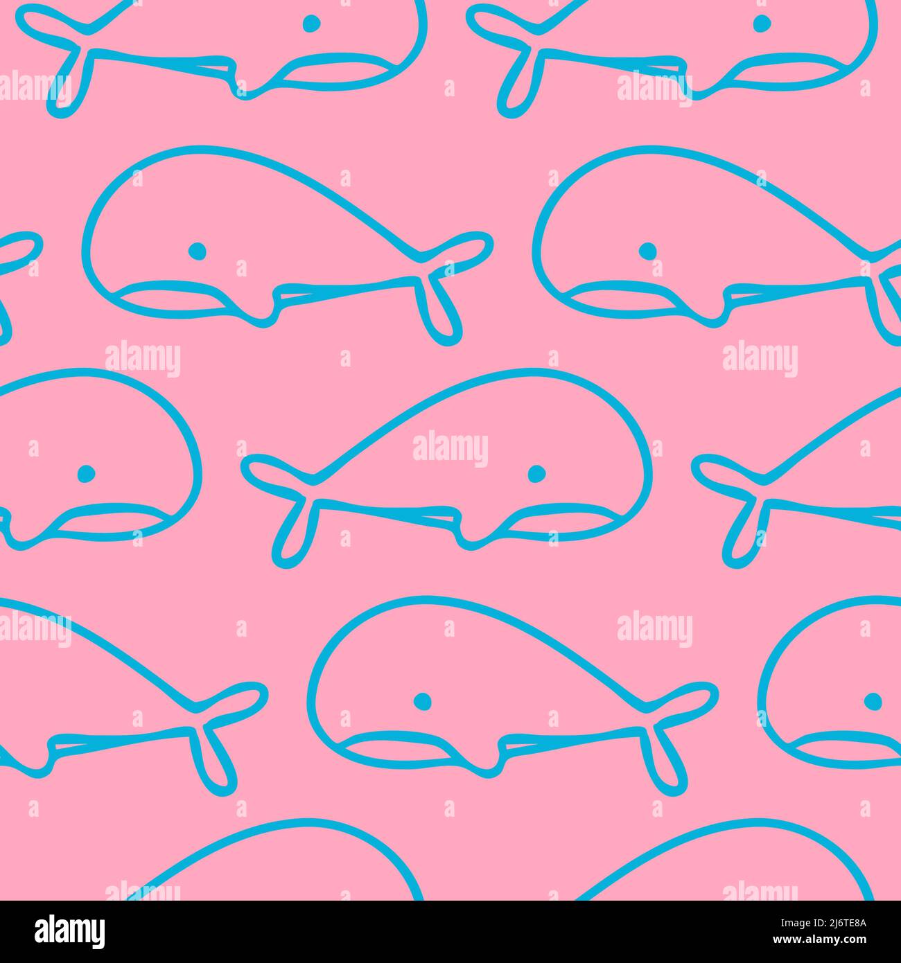 Pez ballena patrón sin costuras azul sobre fondo rosa. Diseño para tela,  tela, papel para envolver, papel de fondo, fondo Fotografía de stock - Alamy