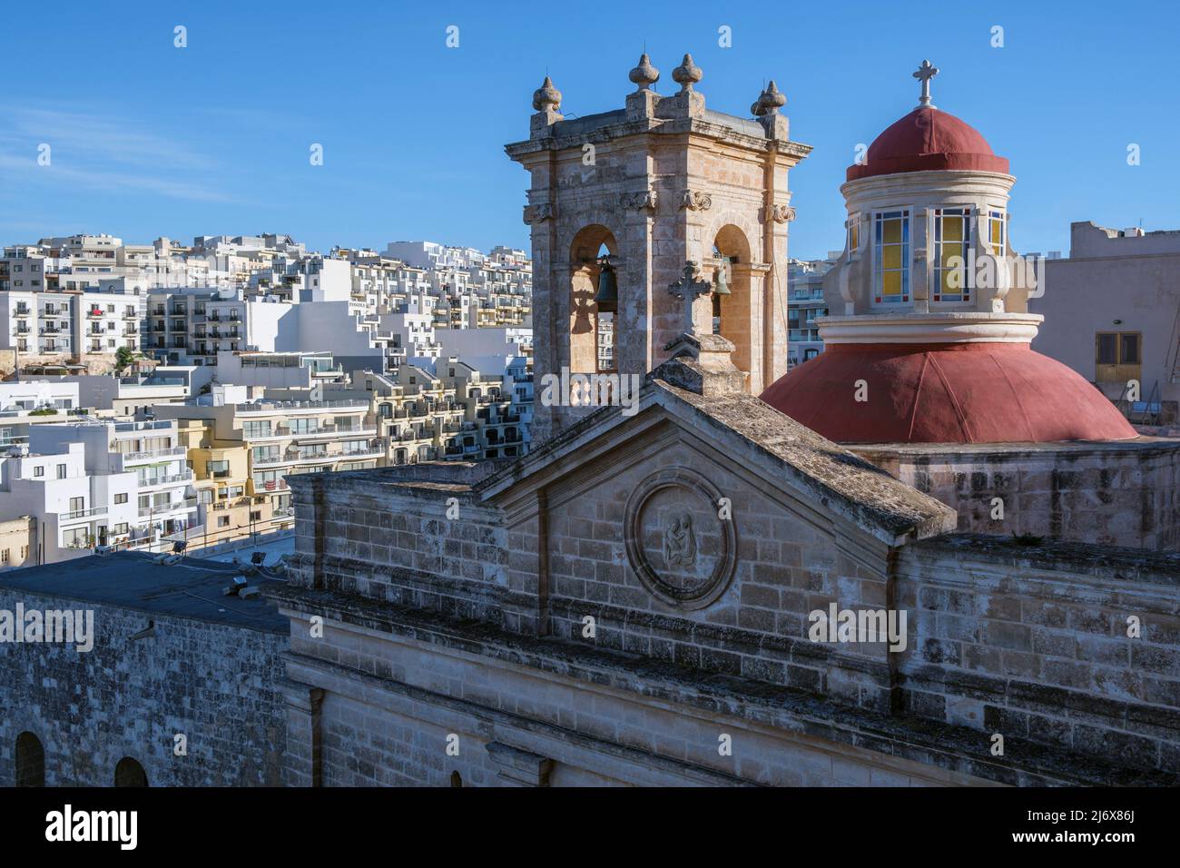 Santuario de Nuestra Señora de la Gruta, Misrah il-Parrocca, Mellieha, Malta Foto de stock