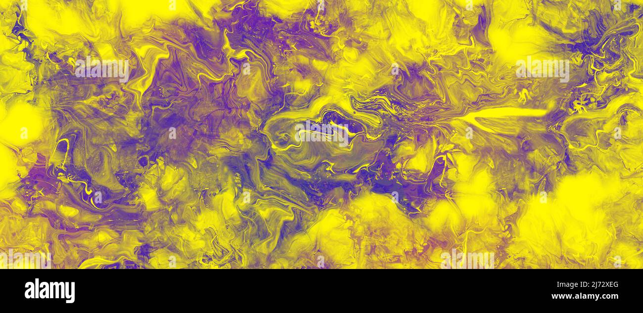 Un llamativo protector de pantalla de 4K fondos abstractos que denotan  movimiento y emoción. Púrpura, amarillo y azul fluorescente Fotografía de  stock - Alamy