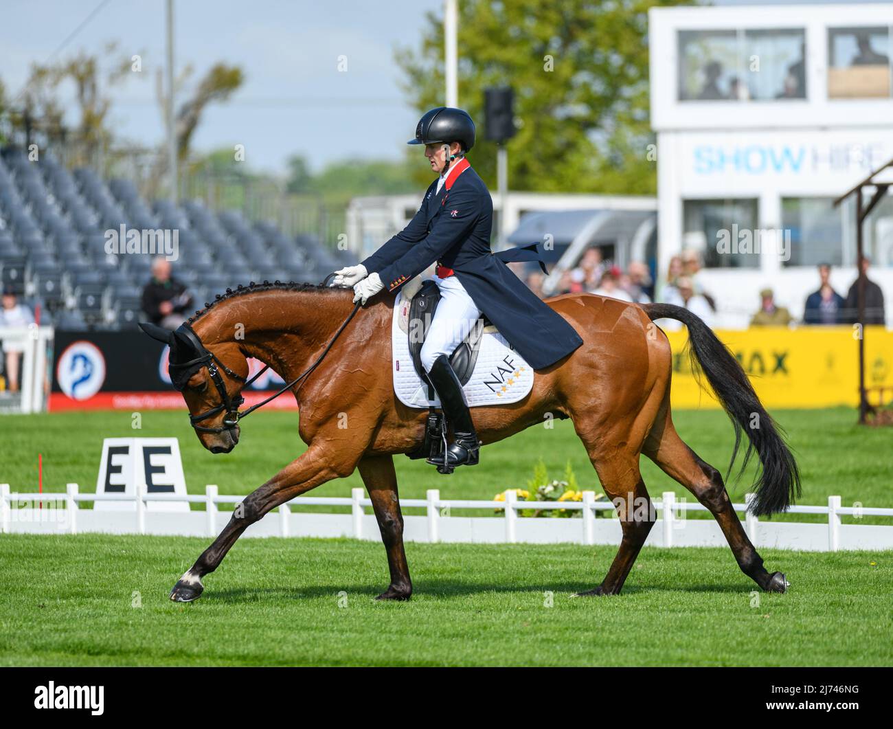 Tom McEwen y TOLEDO DE KERSER durante la fase de Dressage, Badminton Horse Trials, Gloucestershire UK 5 de mayo de 2022 Foto de stock