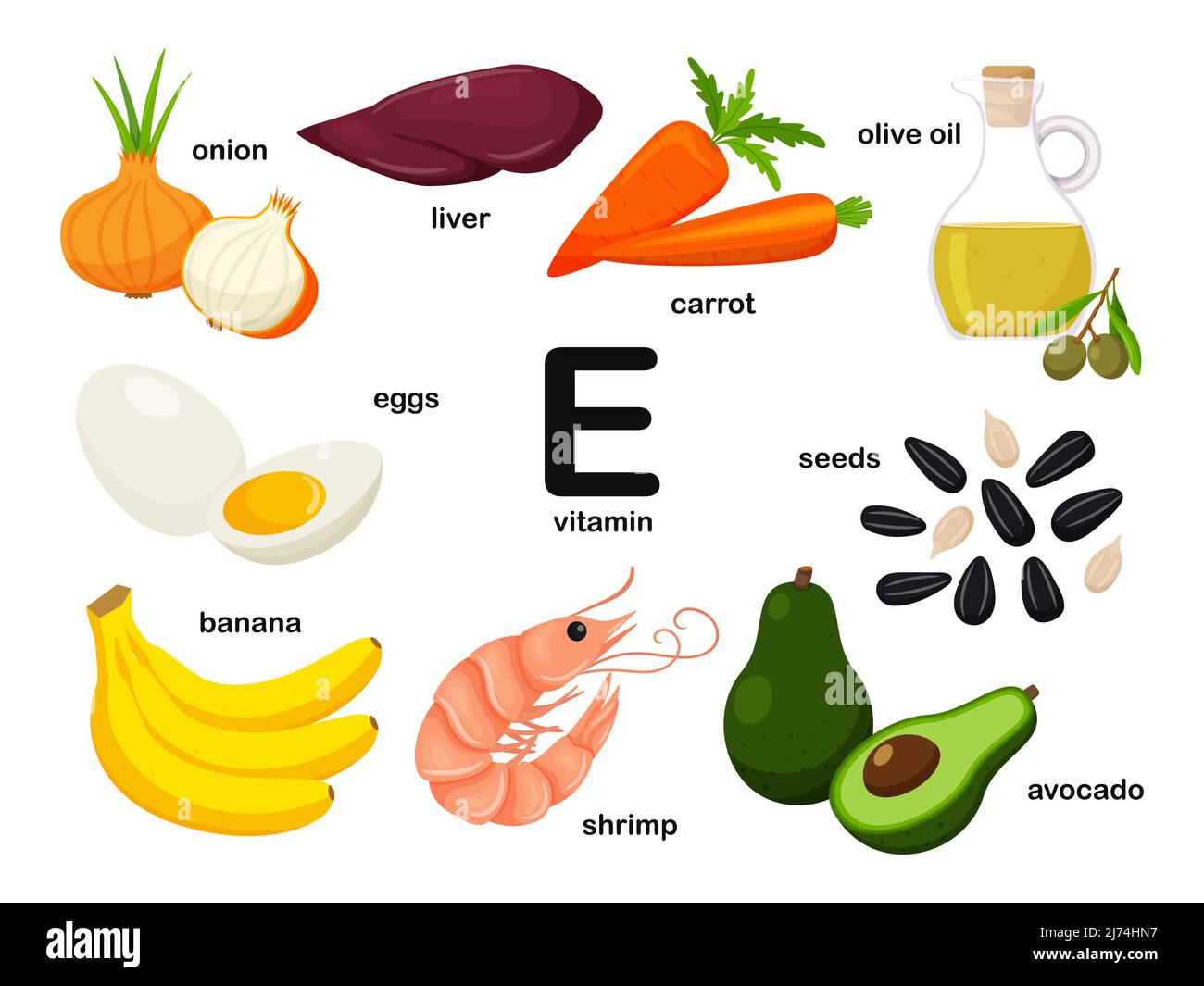 Collage de comida sana Imágenes vectoriales de stock - Alamy