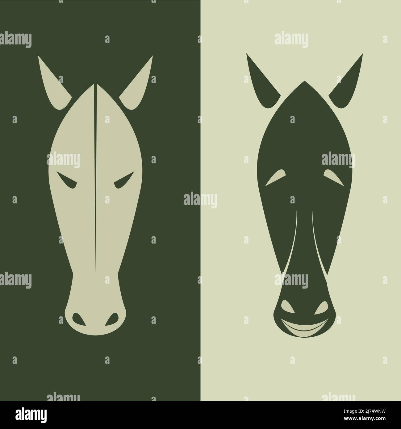 Mascara de caballo Imágenes vectoriales de stock - Alamy