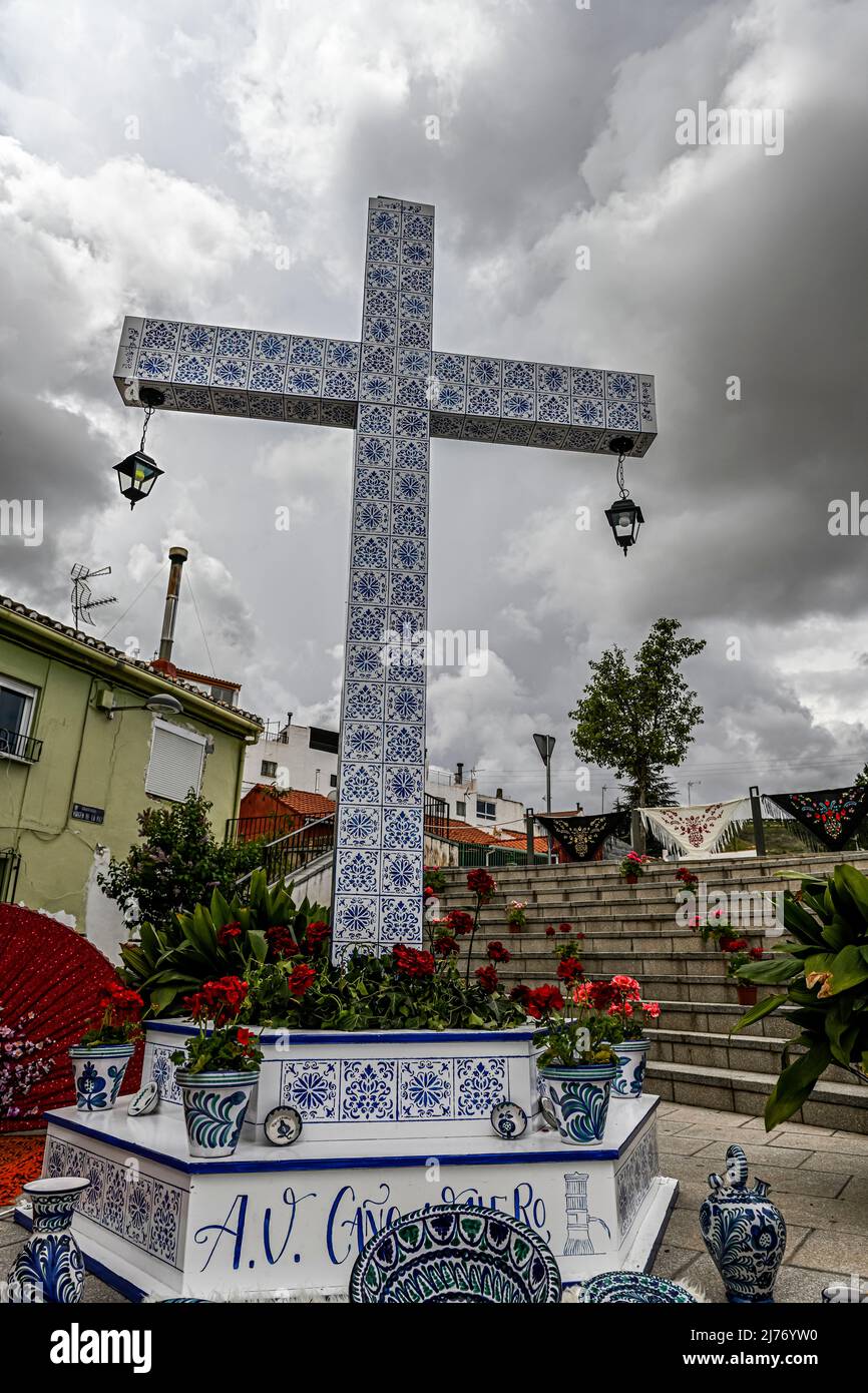 Cruz de Mayo - La Fiesta de las Cruces es una festividad que se celebra el 3 de mayo Foto de stock