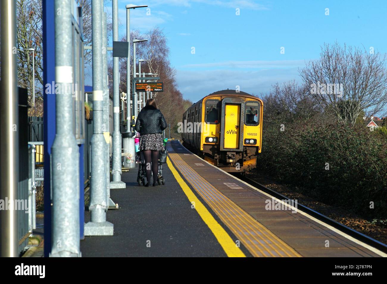 Newcourt Estación, Devon, Reino Unido Foto de stock