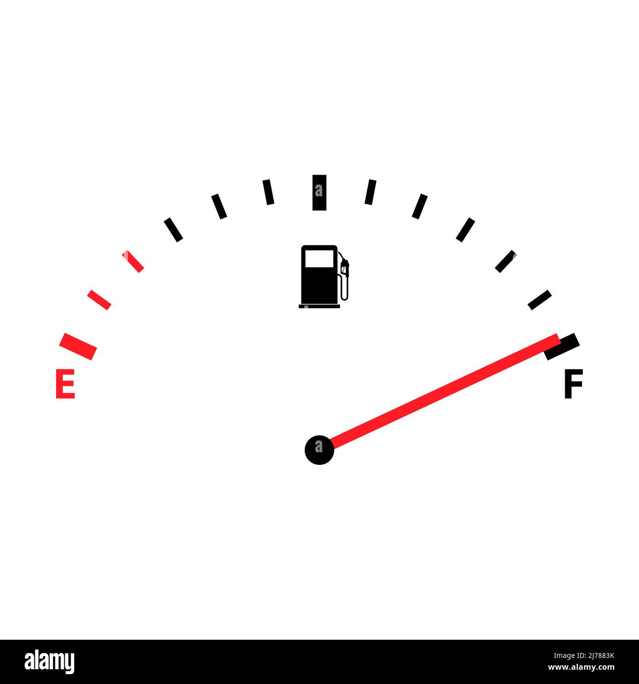 represa prima de nuevo Icono indicador de coche de combustible, indicador de gasolina símbolo de  contador de automóvil, signo de control ilustración de vector Imagen Vector  de stock - Alamy