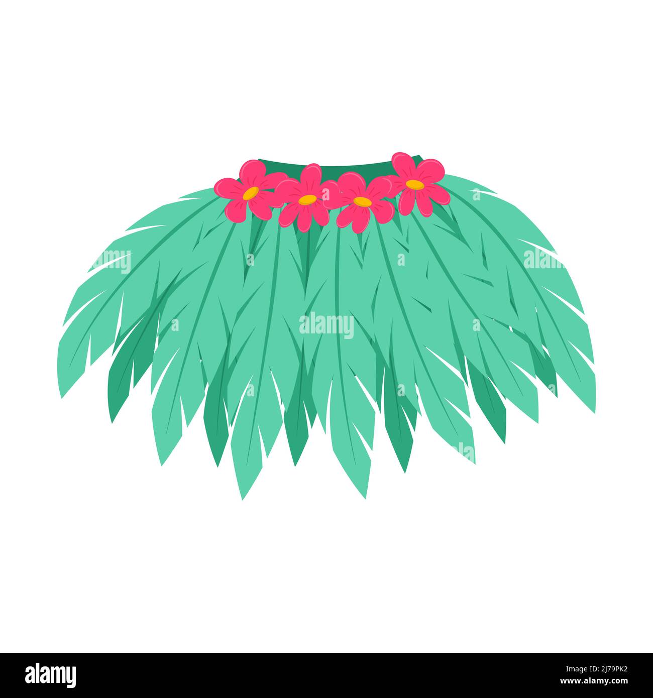 Flores Hawaianas De Dibujos Animados