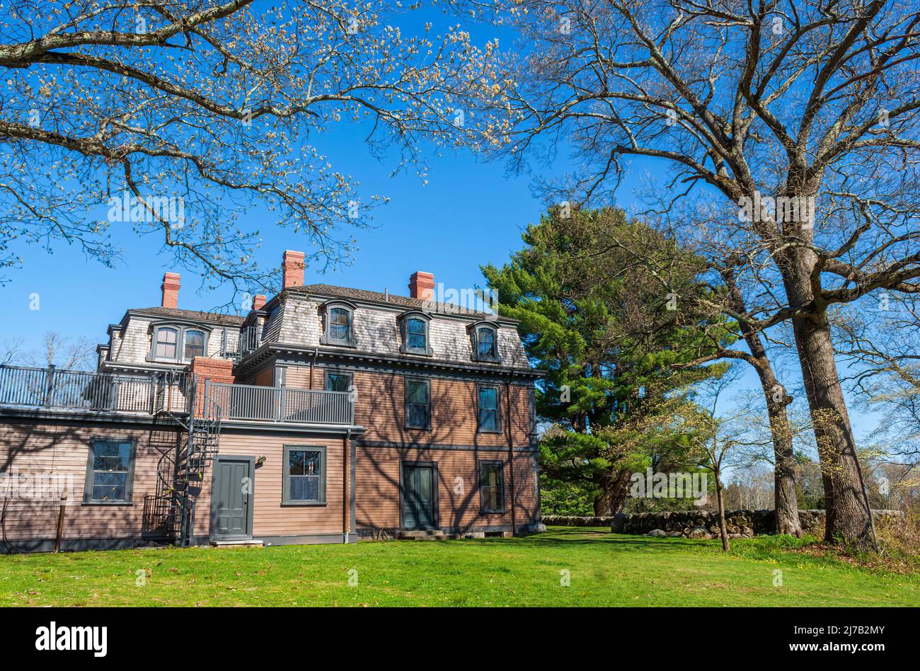 Stonehurst - El Robert Treat Paine Estate en Waltham, MA, fue diseñado por el arquitecto Henry Hobson Richardson y es un punto de referencia histórico nacional. Foto de stock