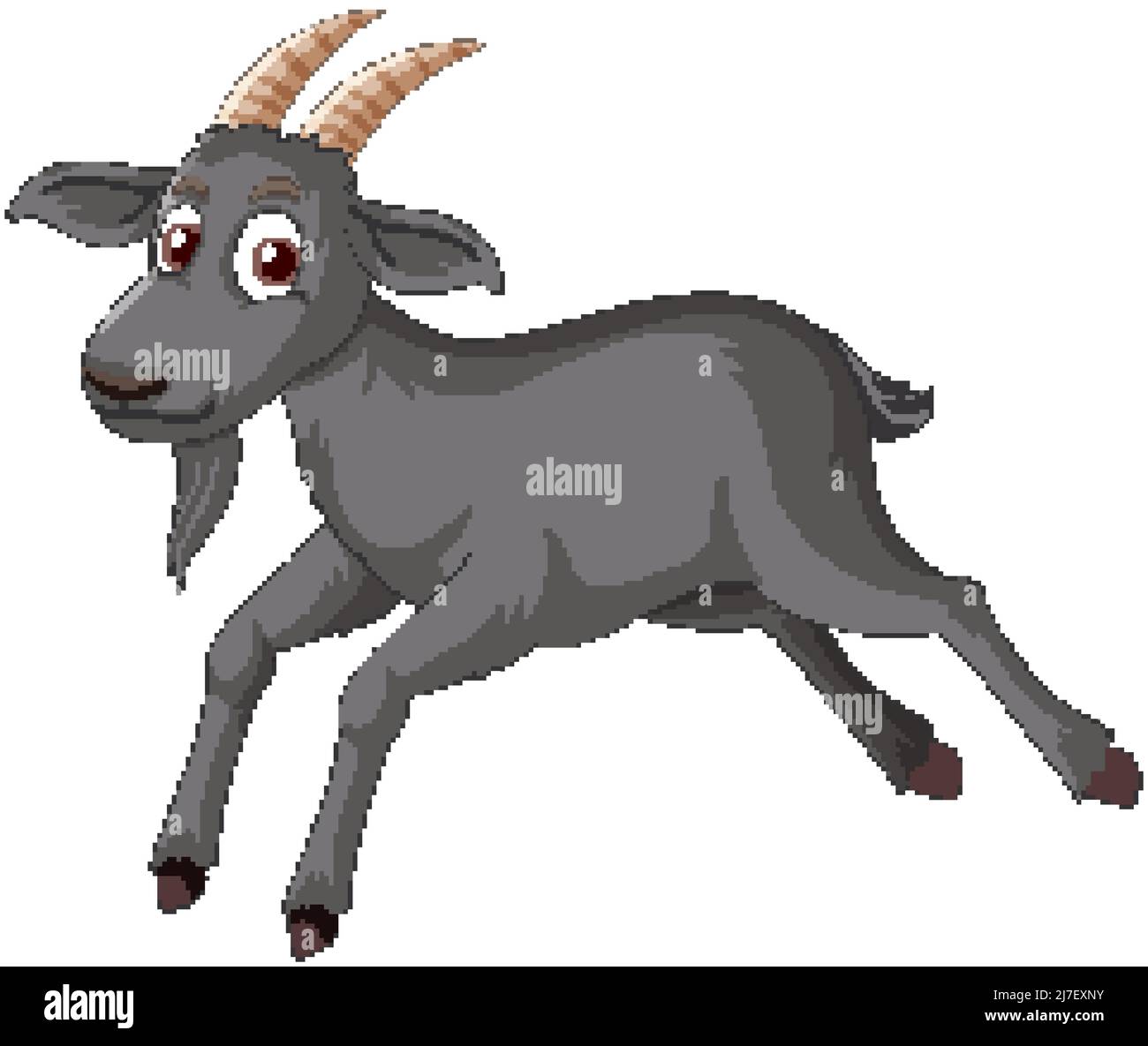 Ilustración de personaje de dibujos animados de cabra negra Imagen Vector  de stock - Alamy