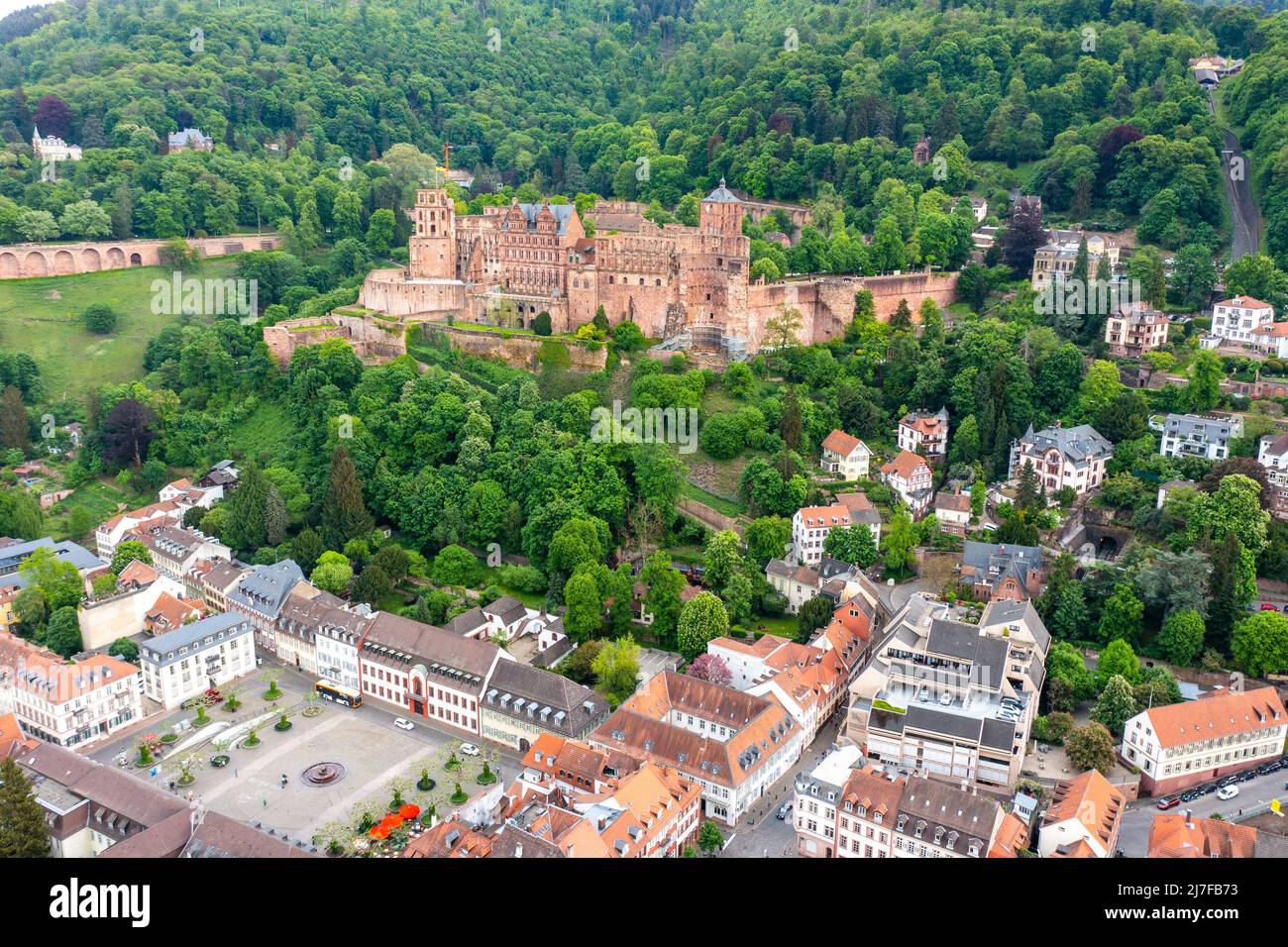 Heidelberg Palace o Schloss Heidelberg, Heidelberg, Alemania Foto de stock