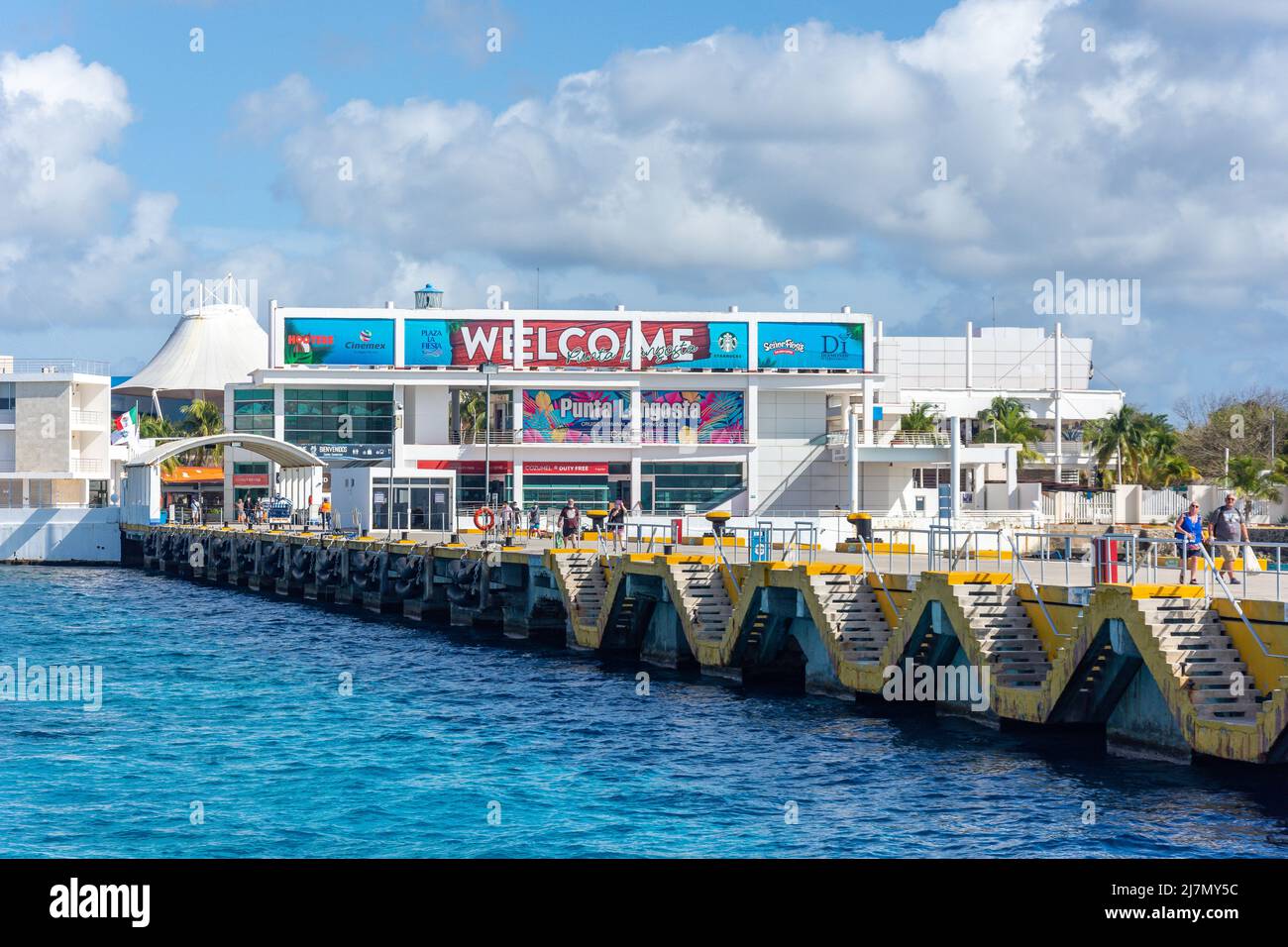 Centro Comercial Punta Langosta, Centro, Terminal Internacional de Cruceros,  San Miguel de Cozumel, Quintana Roo, México Fotografía de stock - Alamy