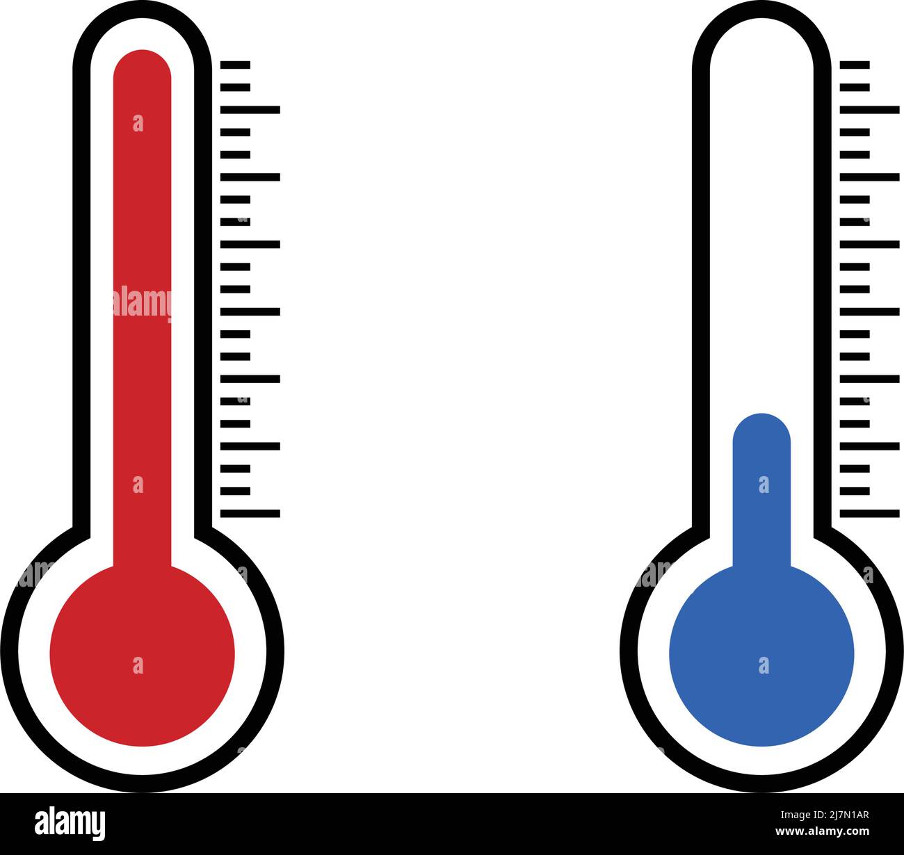 Escabullirse bandera Hablar Conjunto de iconos de termómetro de alta temperatura y termómetro de baja  temperatura. Vector editable Imagen Vector de stock - Alamy