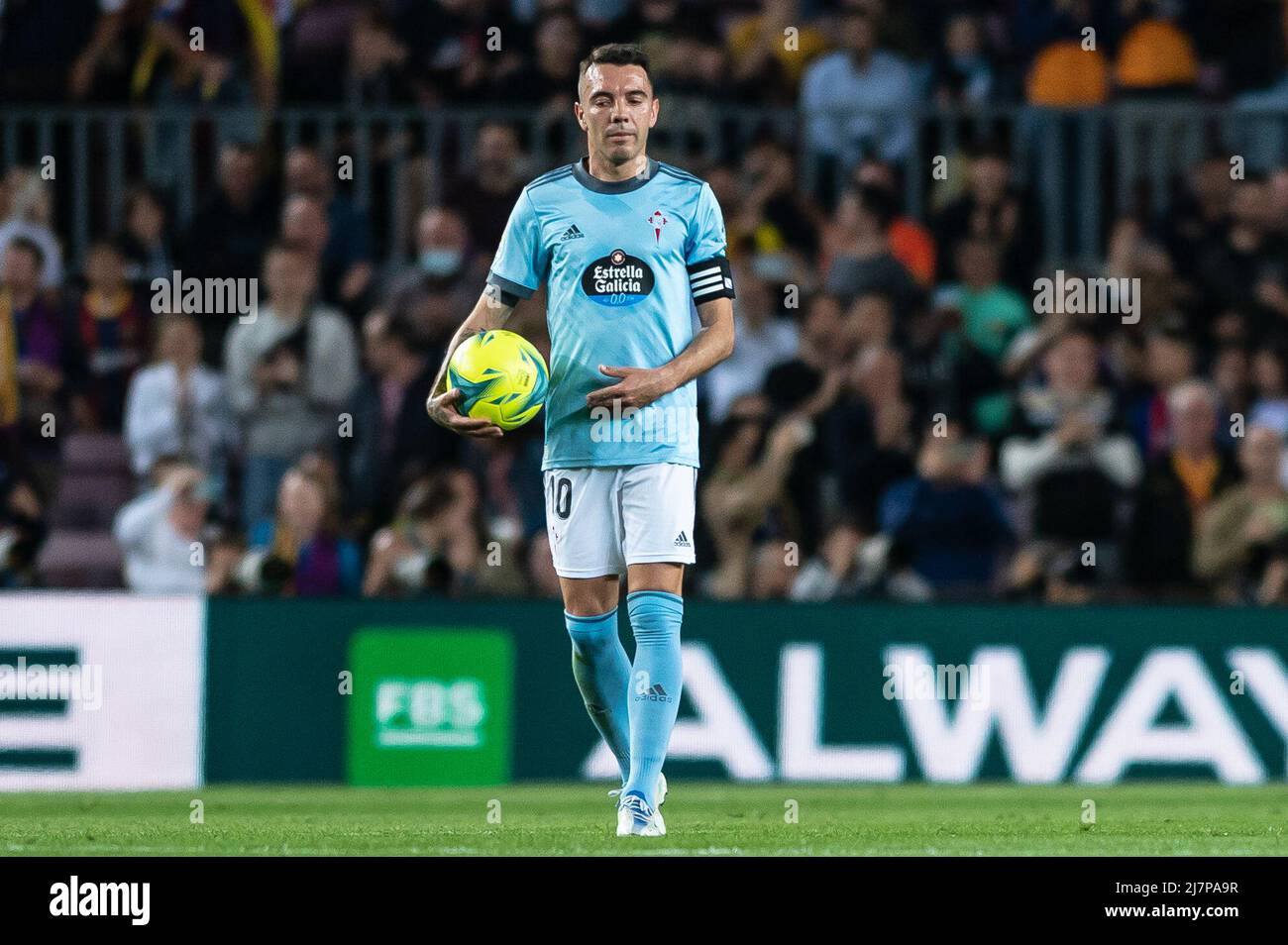 Barcelona, España. 10/05/2022, , Iago ASPAs de Celta de Vigo durante el partido de Liga entre el FC Barcelona y el Real Celta de Vigoat Camp Nou en Barcelona, España. Foto de stock