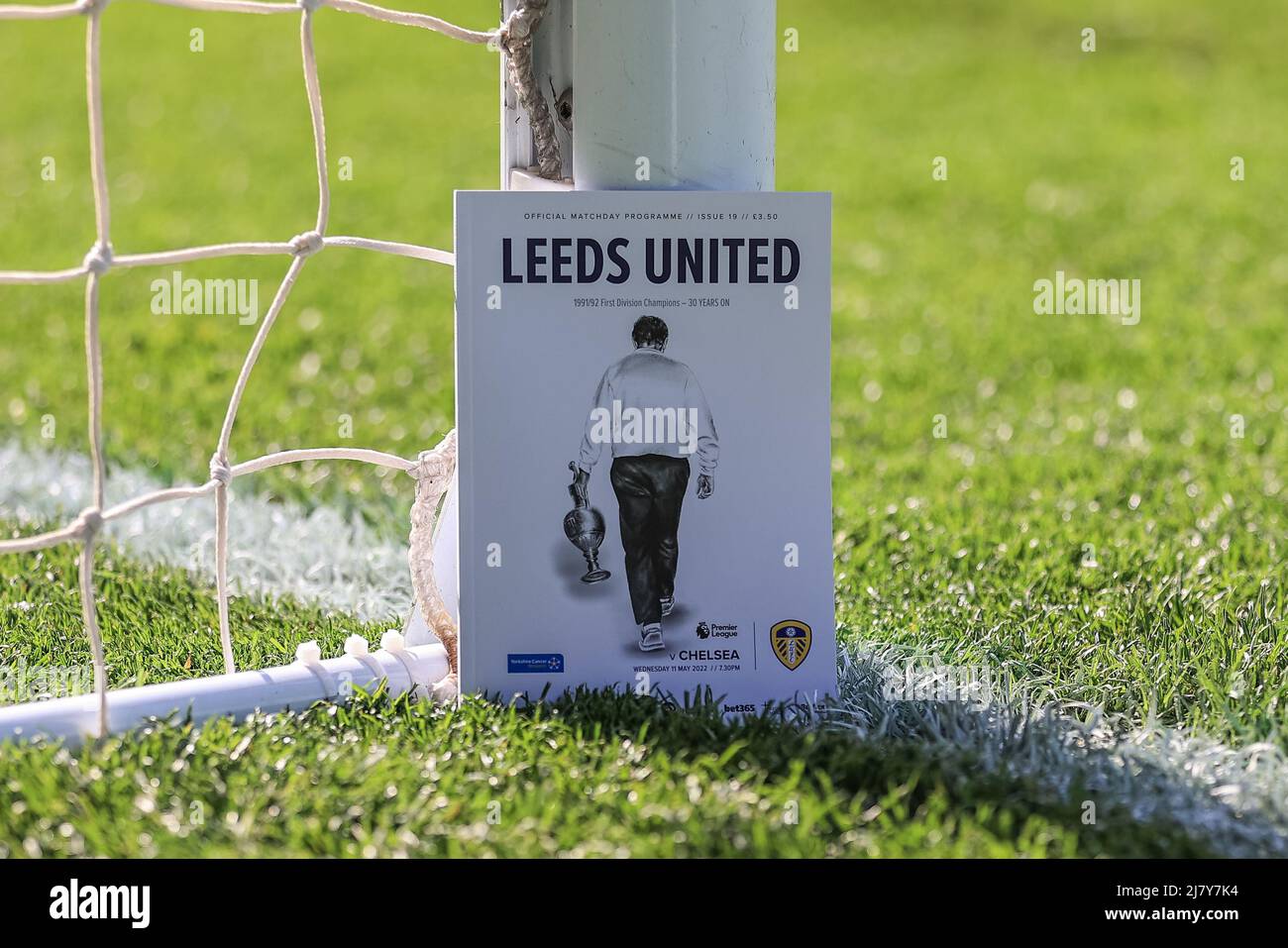 Wilkinson en la portada de programa de día de partido para marcar 30 años desde Leeds ganó la antigua primera división Fotografía stock - Alamy