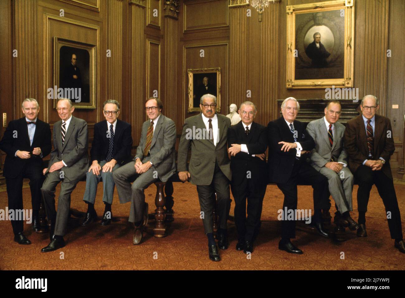 Jueces de la Corte Suprema DE ESTADOS UNIDOS, 1977 Foto de stock