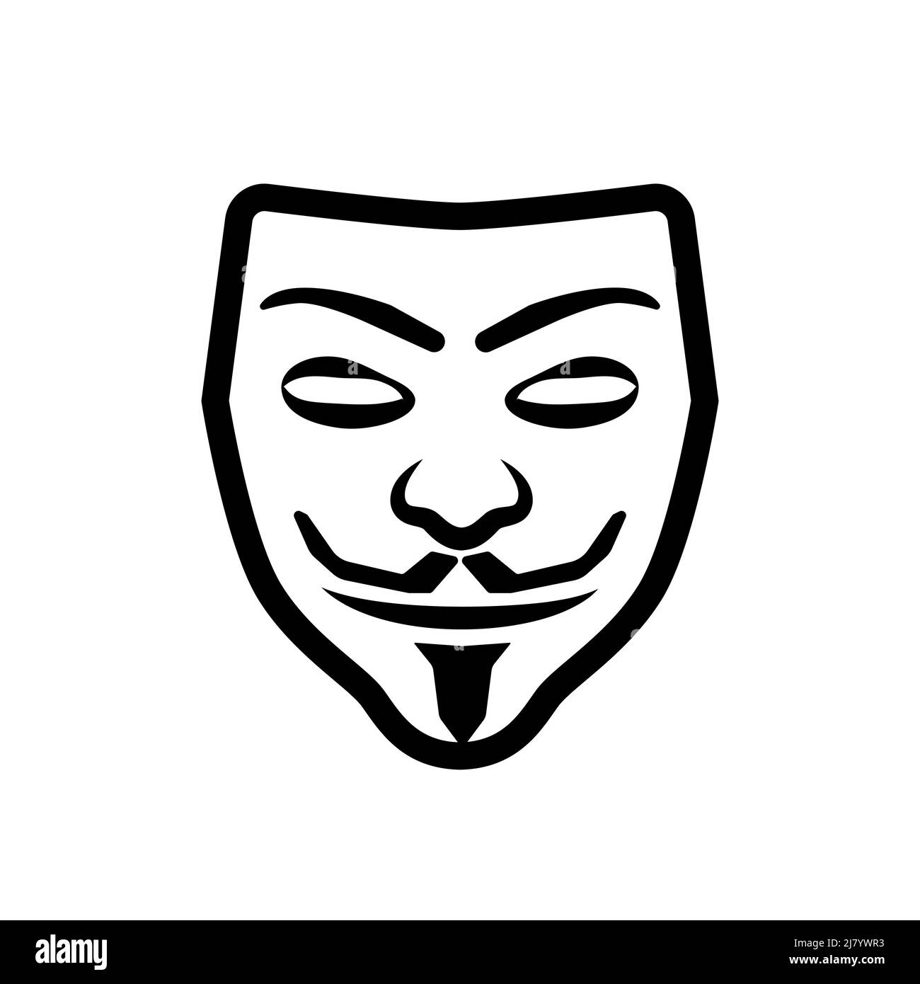 Anonymous mask protest Imágenes vectoriales de stock - Alamy