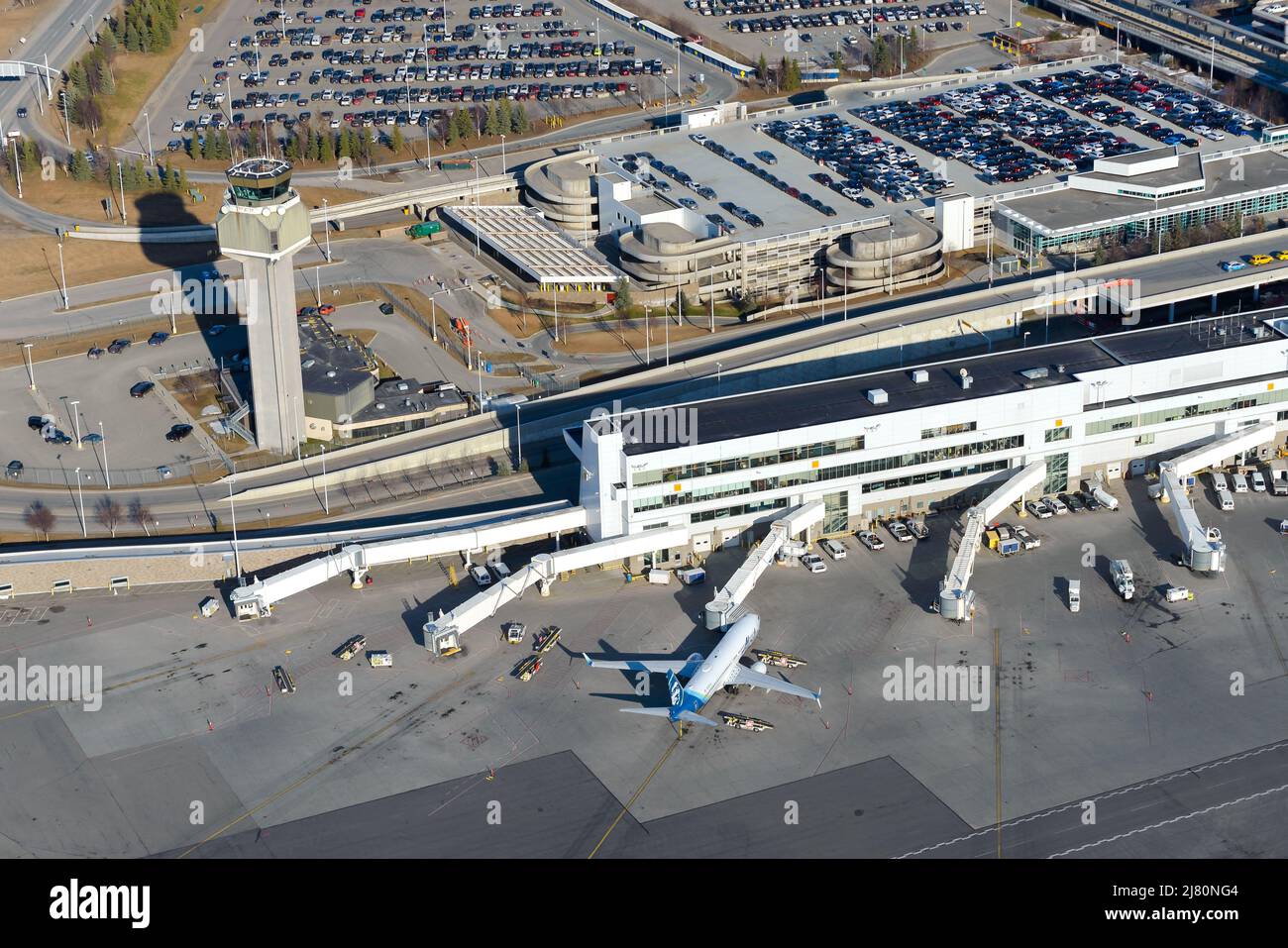 Terminal sur del aeropuerto de anclaje fotografías e imágenes de alta