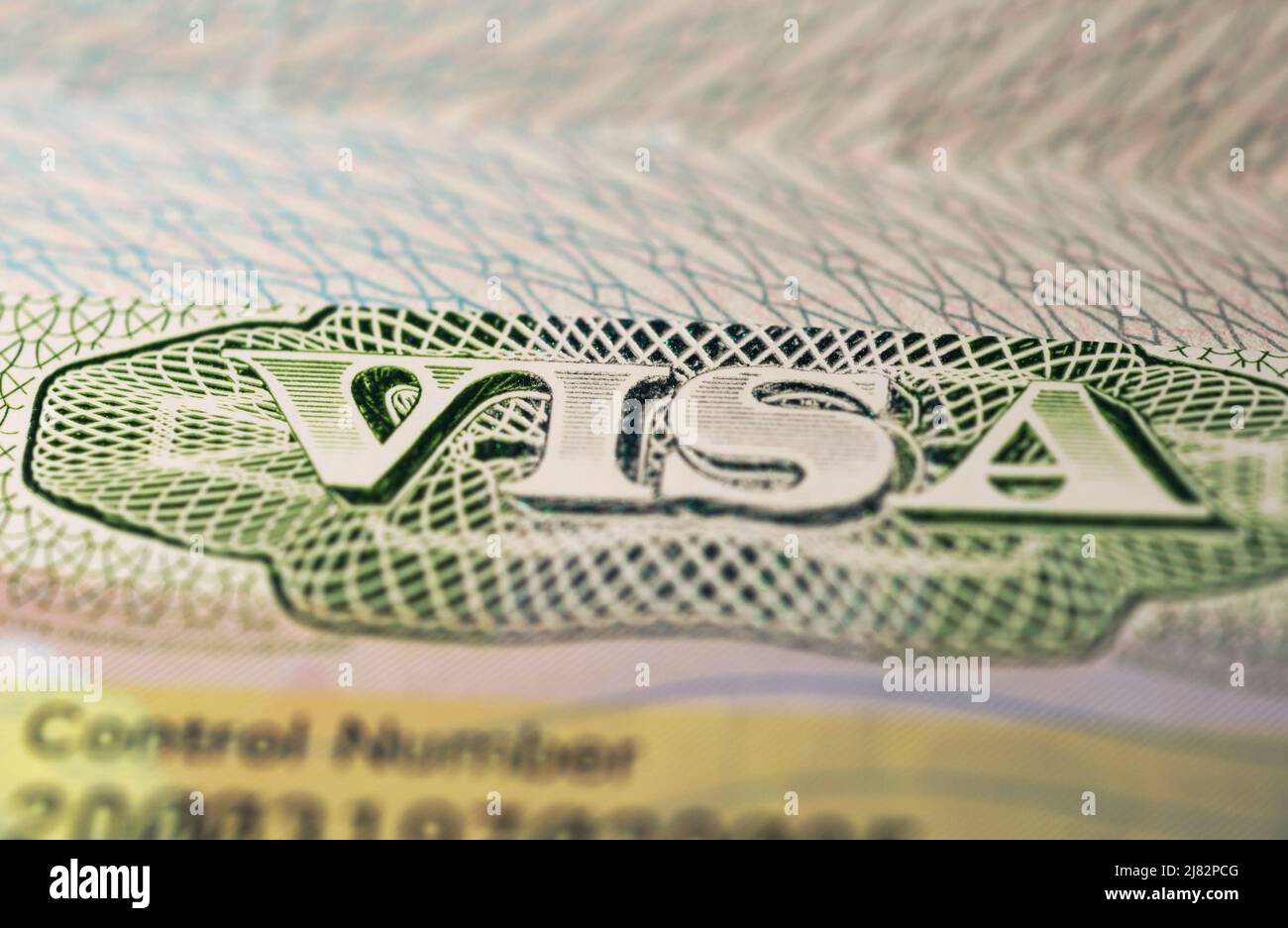 Visa Estados Unidos Foto de stock
