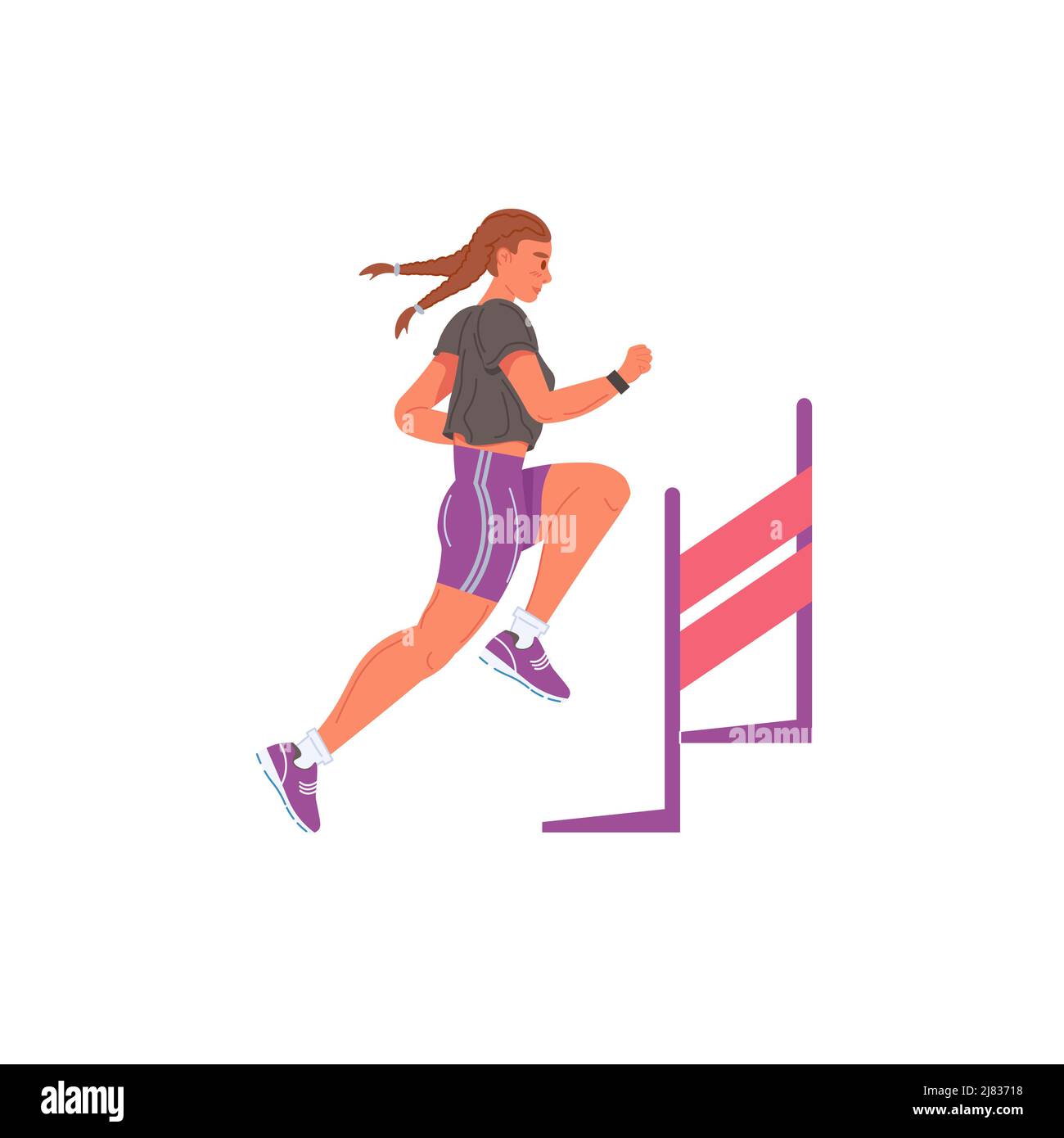 Deporte Mujer Actividad Vector Ilustración Conjunto. Caricatura