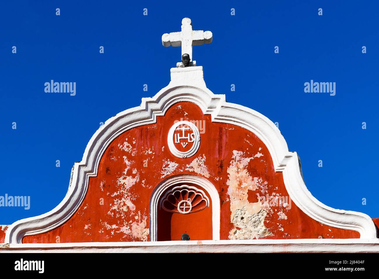 Catedral de Nuestra Señora de la Purísima Concepción, dentro de la ciudad amurallada de Campeche México Foto de stock