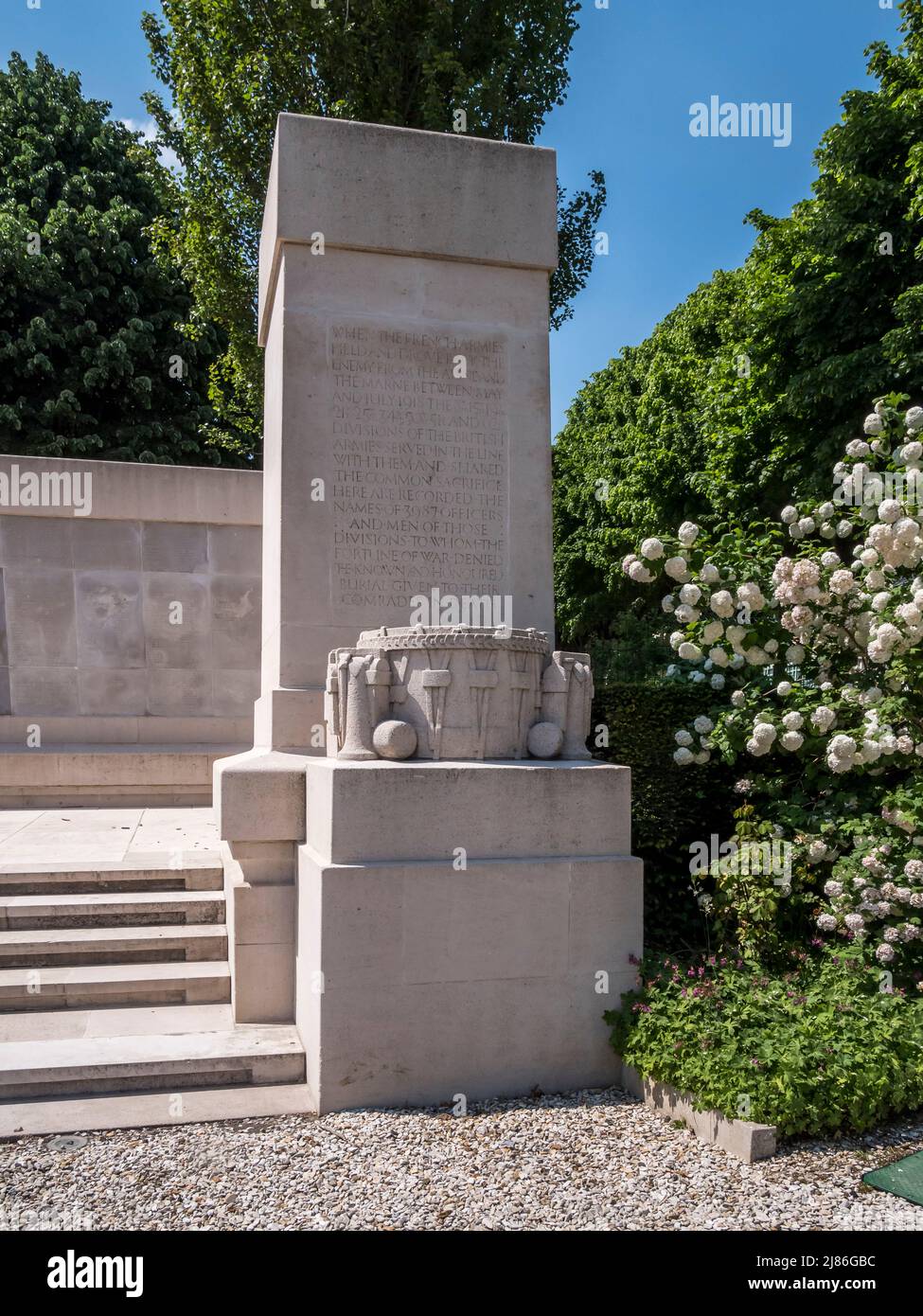 Este es el Memorial de Soissons de la Primera Guerra Mundial de la CWGC