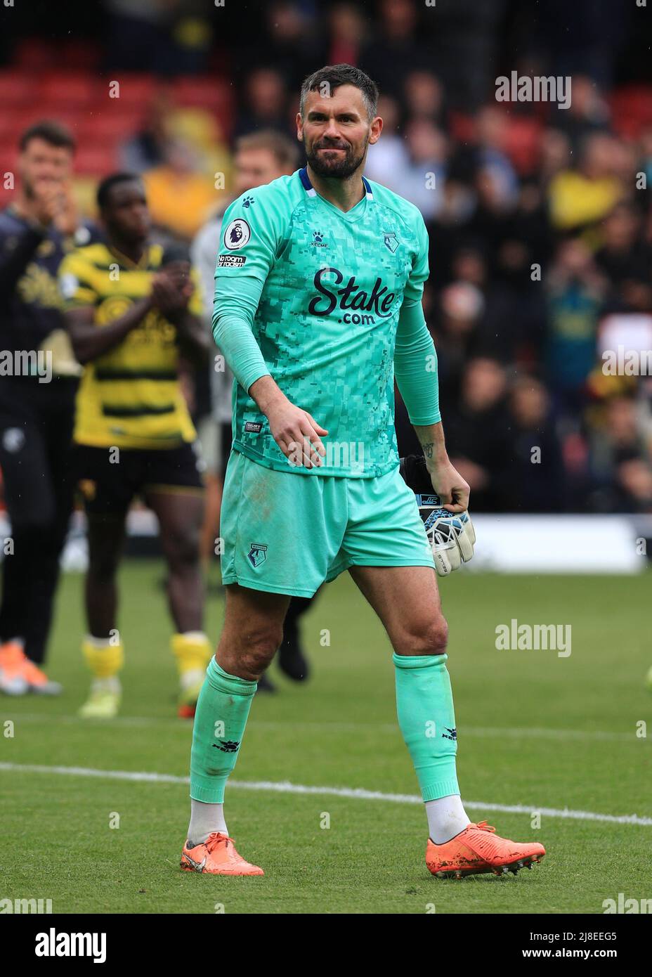 Watford Herts Reino Unido 15th De Mayo De 22 Vicarage Road Watford Herts Inglaterra Premier League Football Watford Versus Leicester City El Portero Ben Foster De Watford Credito Action Plus Sports Images Alamy