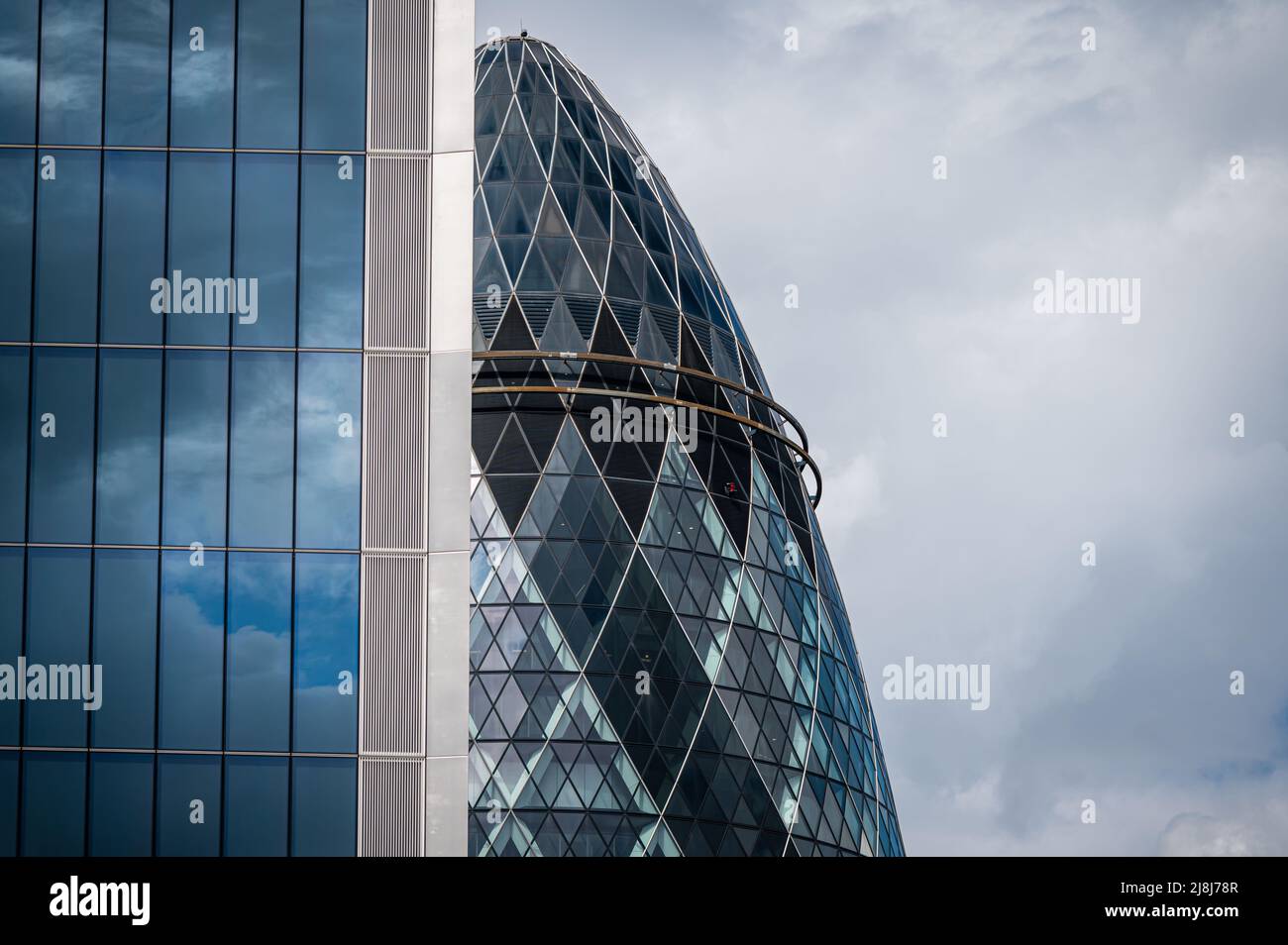 El edificio pepinillo, Londres Foto de stock