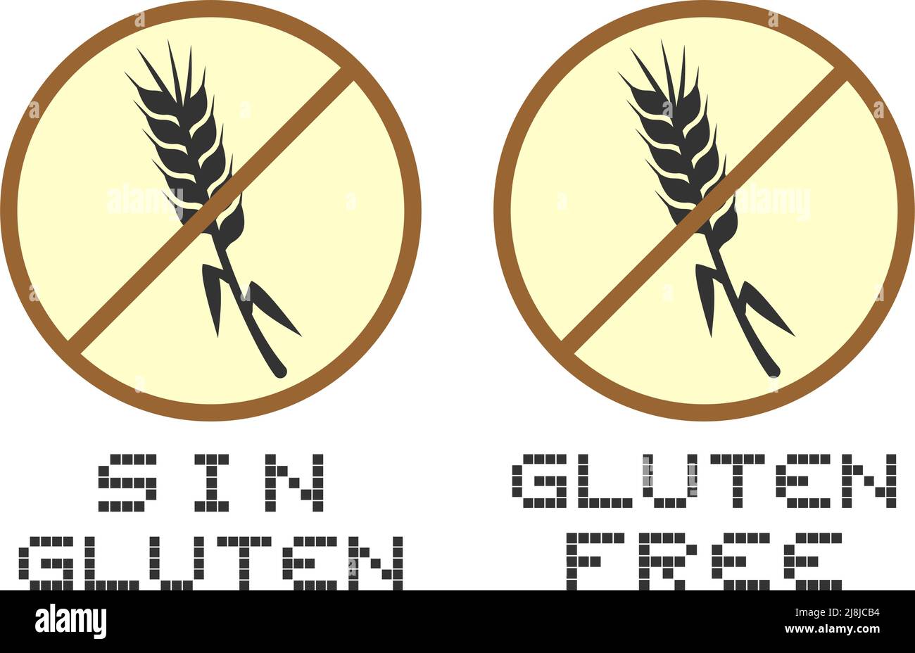Libre de gluten Ilustración del Vector