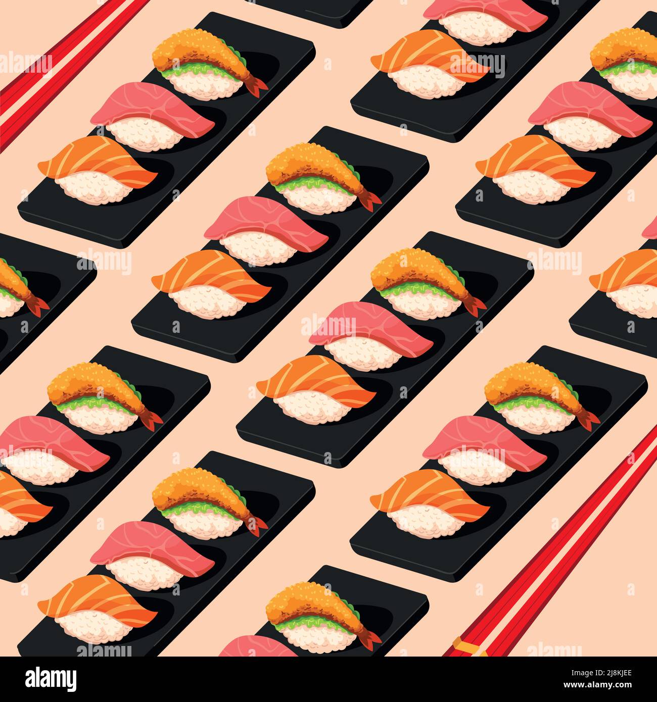 Comida japonesa Imágenes vectoriales de stock - Alamy