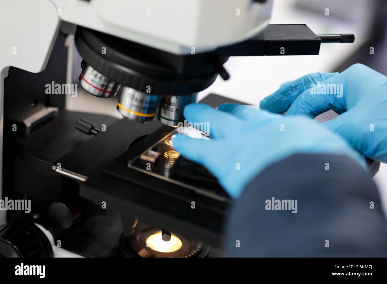 Preparación de microscopio fotografías e imágenes de alta resolución - Alamy