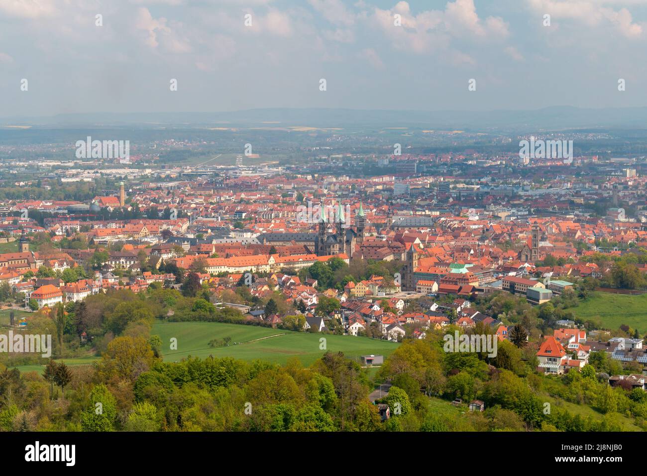 Vista de la ciudad de Bamberg en Baviera Foto de stock