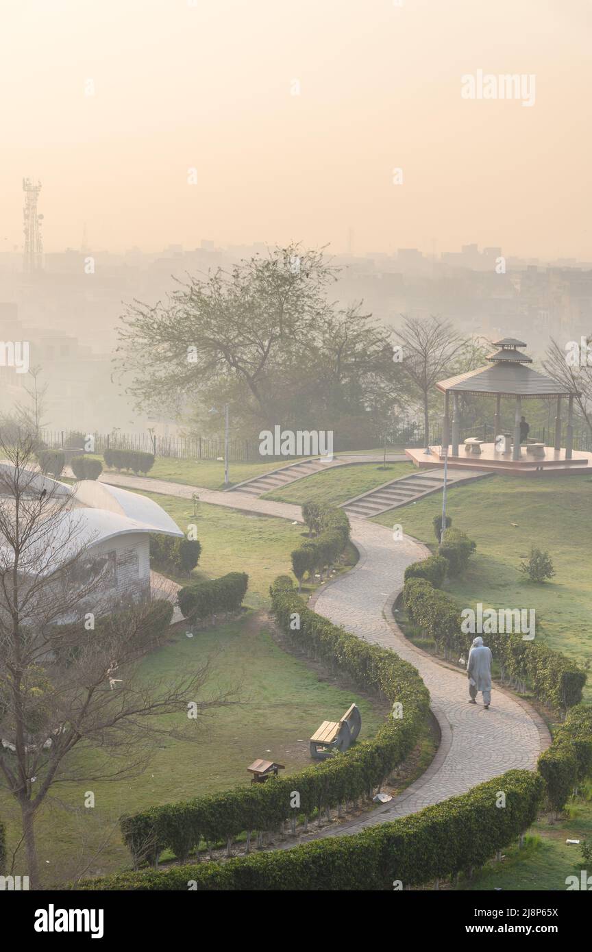 Vista matutina de Shahi Bagh Multan Foto de stock
