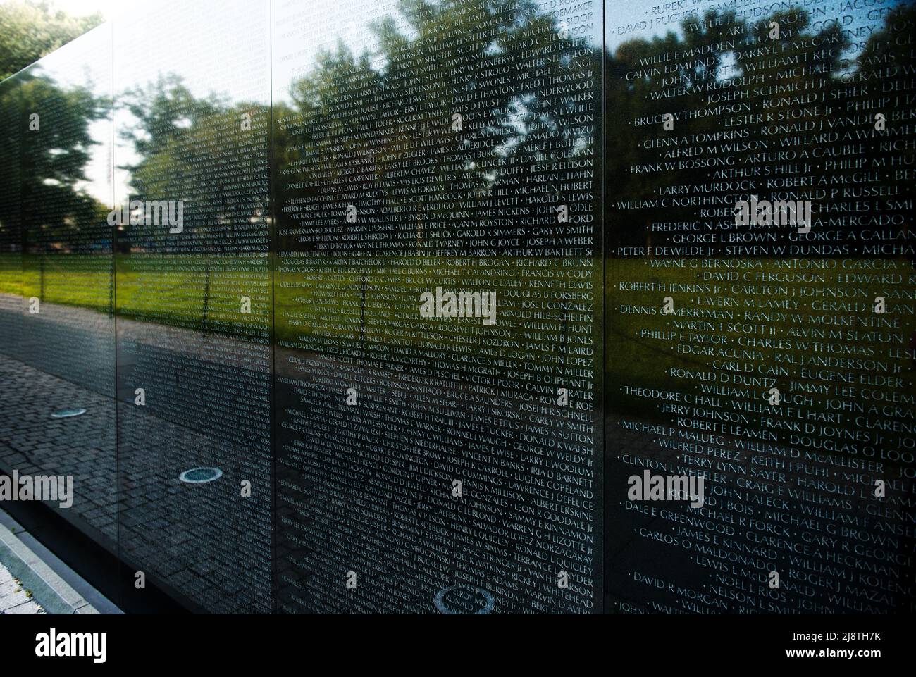 Vietnam War Memorial, Washington DC, Estados Unidos Foto de stock