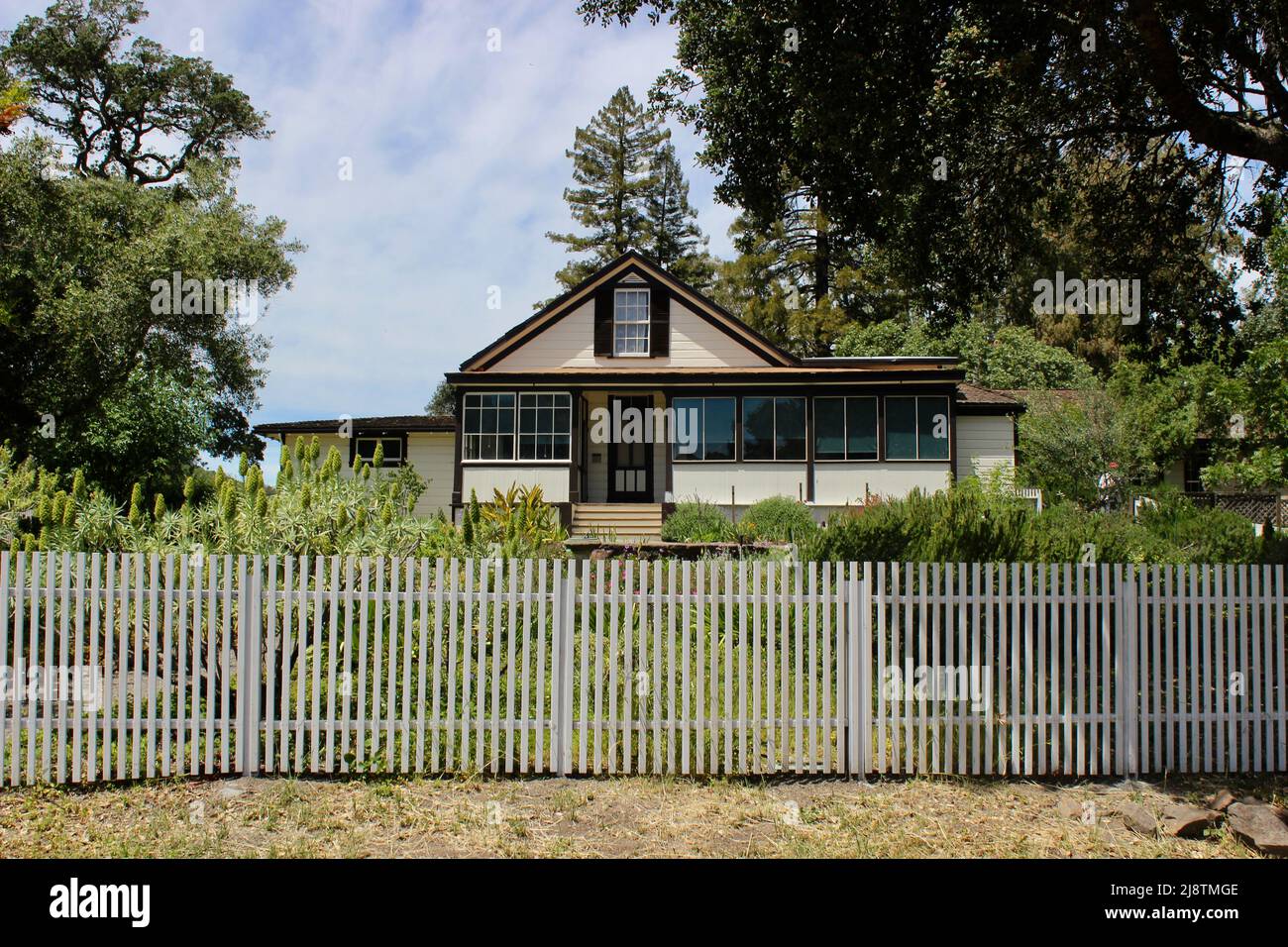 El Cottage, Jack London State Historic Park, California Foto de stock